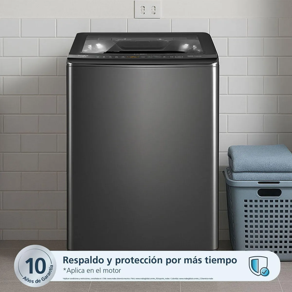 Lavadora Carga Superior 12 kg Negro LMA2120WDGCL0, marca MABE - Foto 2