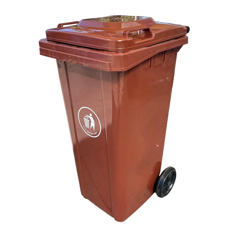 SIGNET Contenedor Basura 120 Litros Cafe
