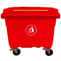 SIGNET - Contenedor Basura 660 Litros Rojo