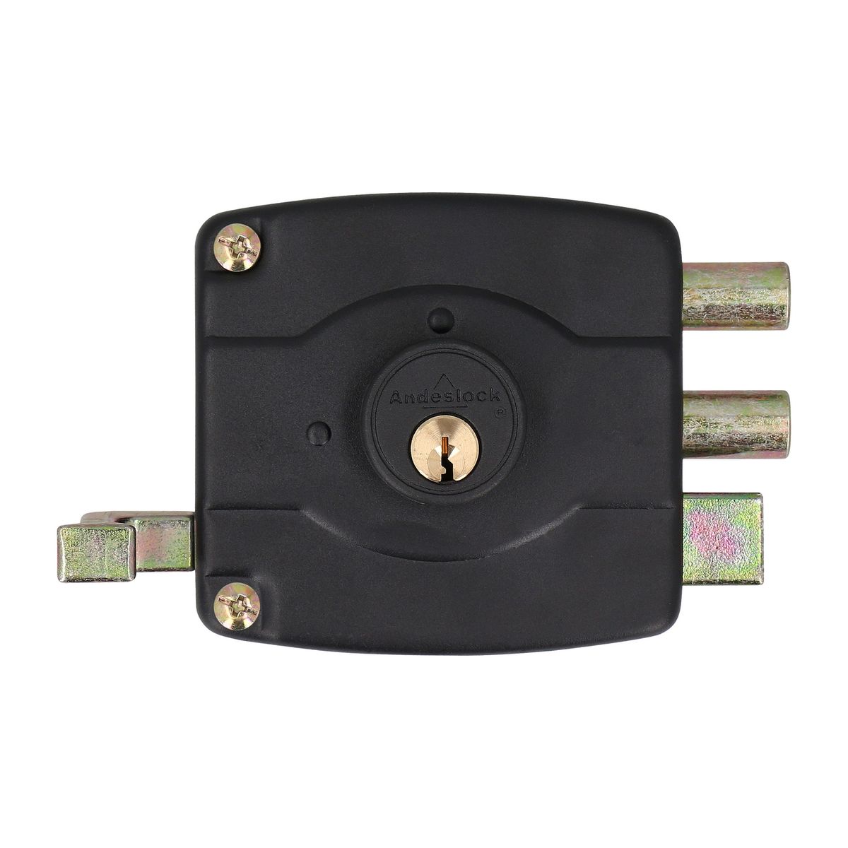 ANDESLOCK - Cerradura Reja Cerradura de acceso Sobreponer Negro 