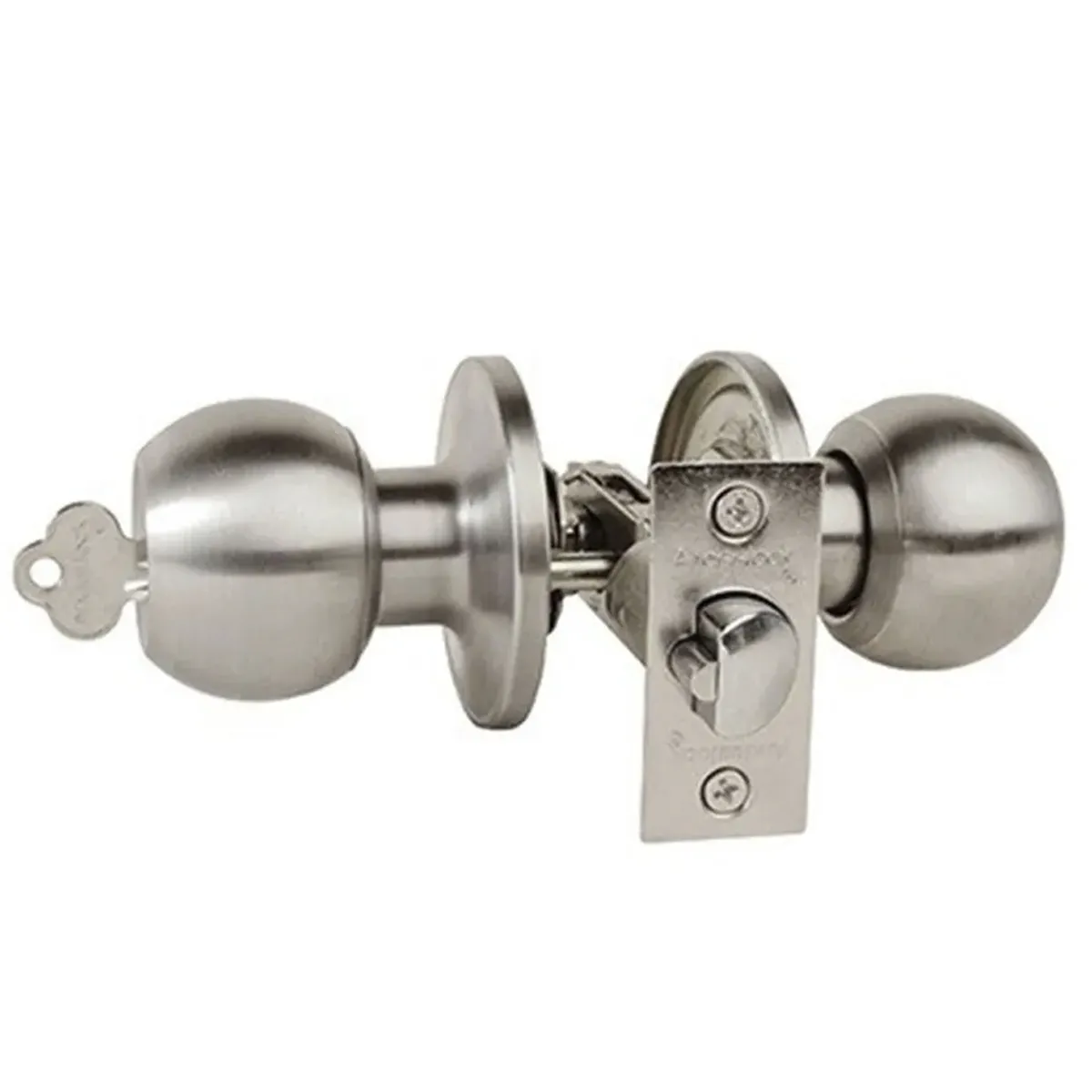 ANDESLOCK - Kit pomo y cerrojo Cerradura de acceso Pomo Gris 