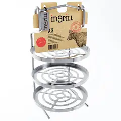 INGRILL - Rack multiusos para barril ahumador y asador mini