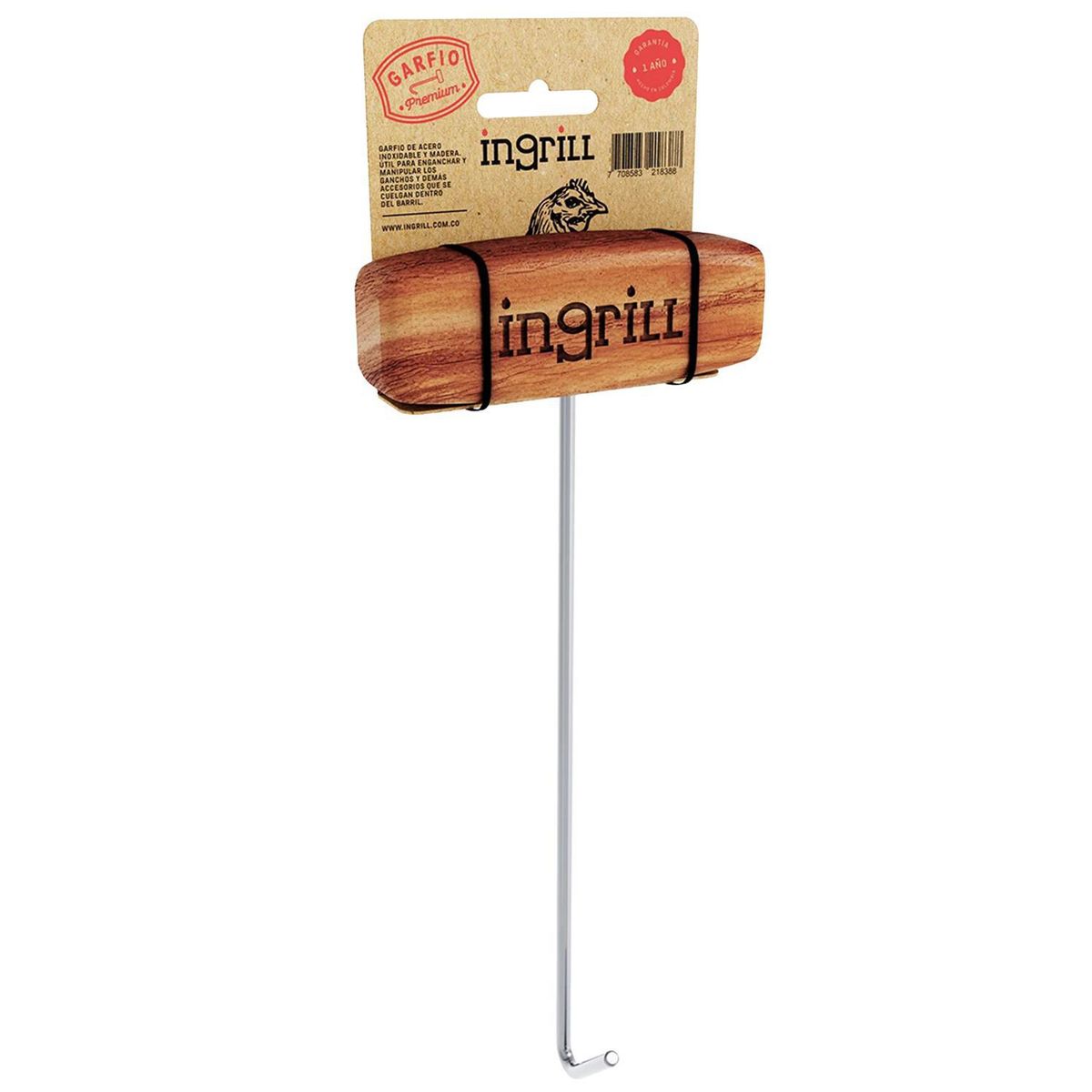 INGRILL - Garfio de ahumador para ganchos y otros accesorios