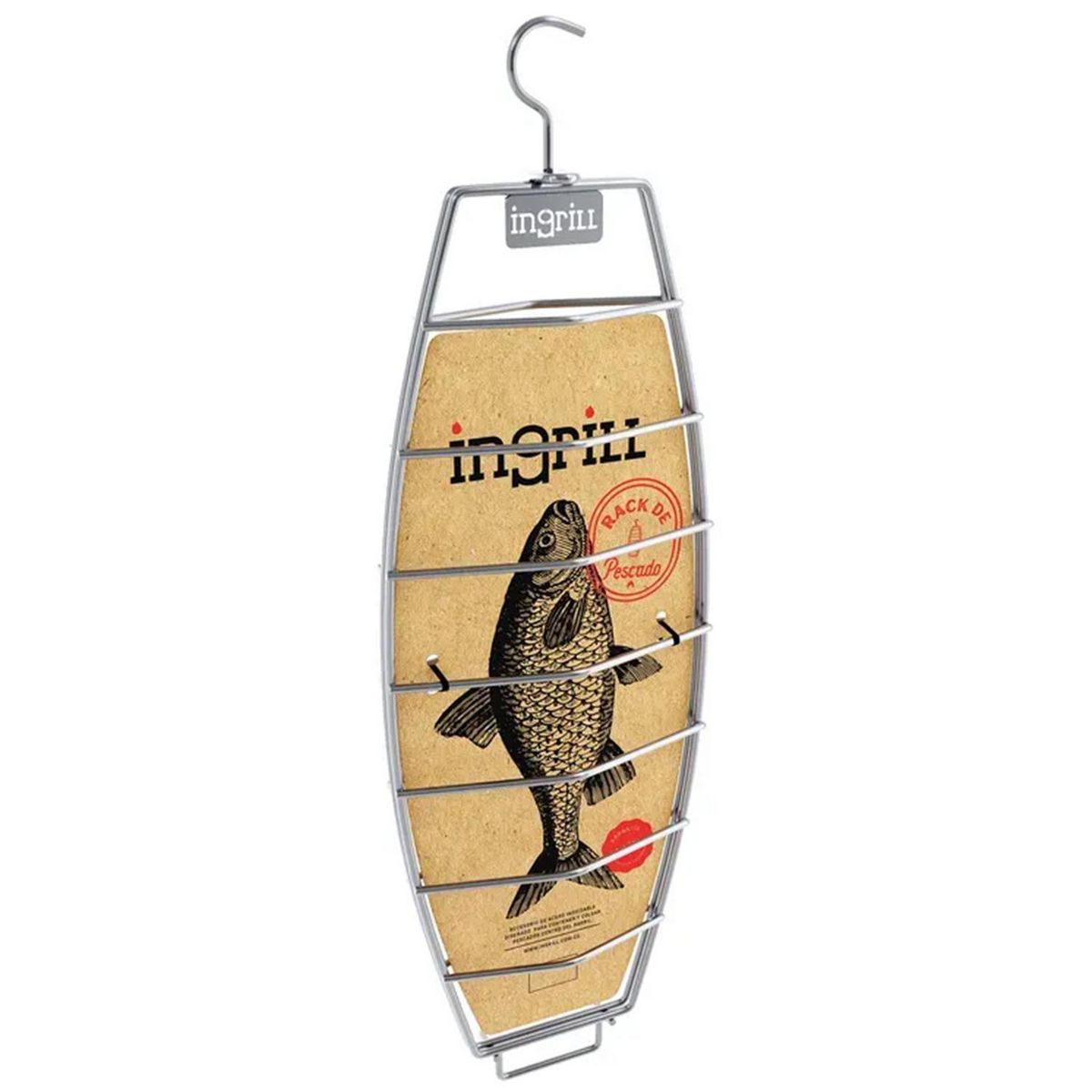 INGRILL - Rack de pescado para barril ahumador y asador