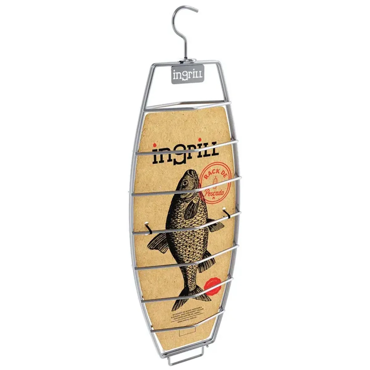 INGRILL - Rack de pescado para barril ahumador y asador