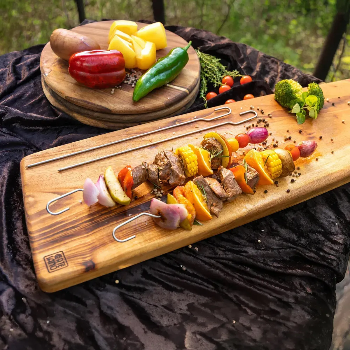 INGRILL - Set de 4 pinchos de ahumador mini para colgar alimentos