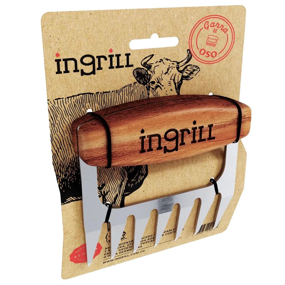 INGRILL - Garra de oso de ahumador para carnes y otros alimentos