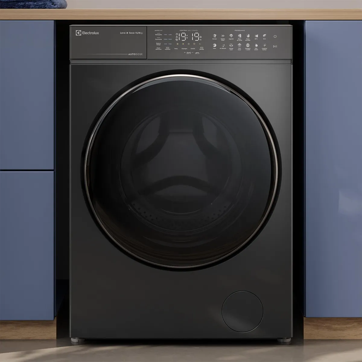 ELECTROLUX - Lavadora-Secadora 14/8 kg Negro FLWD12AU