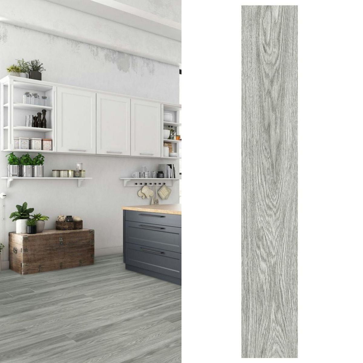 CORDILLERA - Gres 20x120 cm Bosco Fresno Gris 1.44 m2