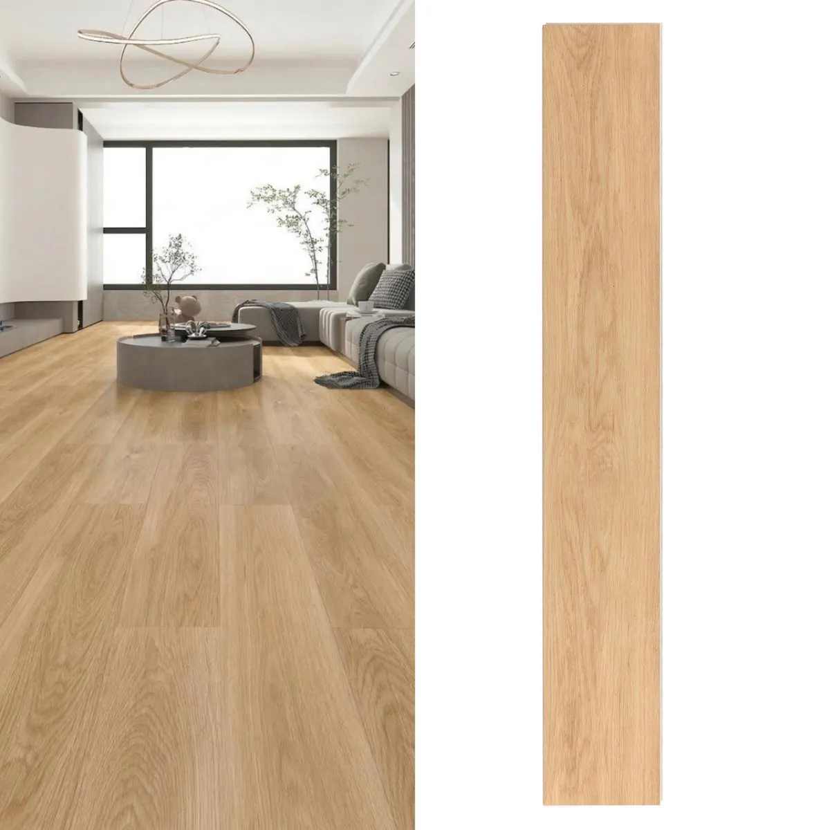 Piso Vinilico SPC 4 mm 18.3x122 cm Patagonia Araucaria Café 2.232 m2, marca CORDILLERA - Foto Principal