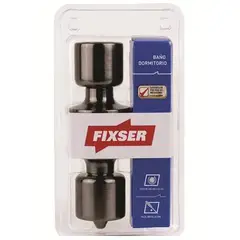 FIXSER - Pomo Cerradura de baño Pomo Embutida Envejecido Gun Metal