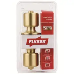 FIXSER - Pomo Cerradura de dormitorio Pomo Embutida Dorado Satin Gold
