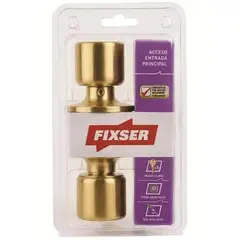 FIXSER - Pomo Cerradura de acceso Pomo Embutida Dorado Satin Gold