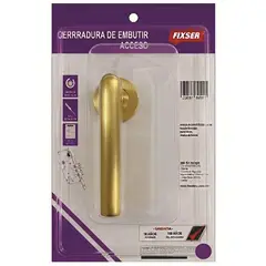 FIXSER - Manilla Cerradura de acceso Manilla Embutida Dorado Satin Gold