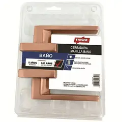 FIXSER - Manilla Cerradura de baño Manilla Dorado Rose Gold