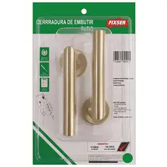 FIXSER - Manilla Cerradura de acceso Manilla Embutida Envejecido Satin Gold