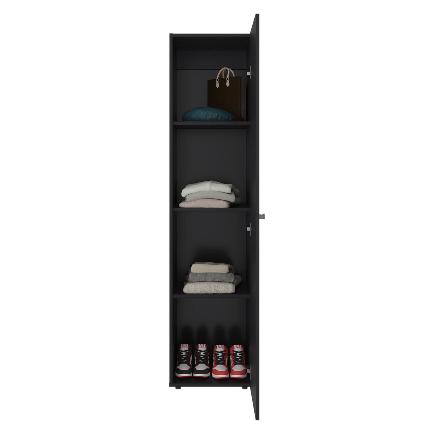 toomoo0630様　グロー　1本 TUHOME Closet 1 Puerta(s) 0 Cajón(es) 3 Repisa(s) 40x170x40.2 cm