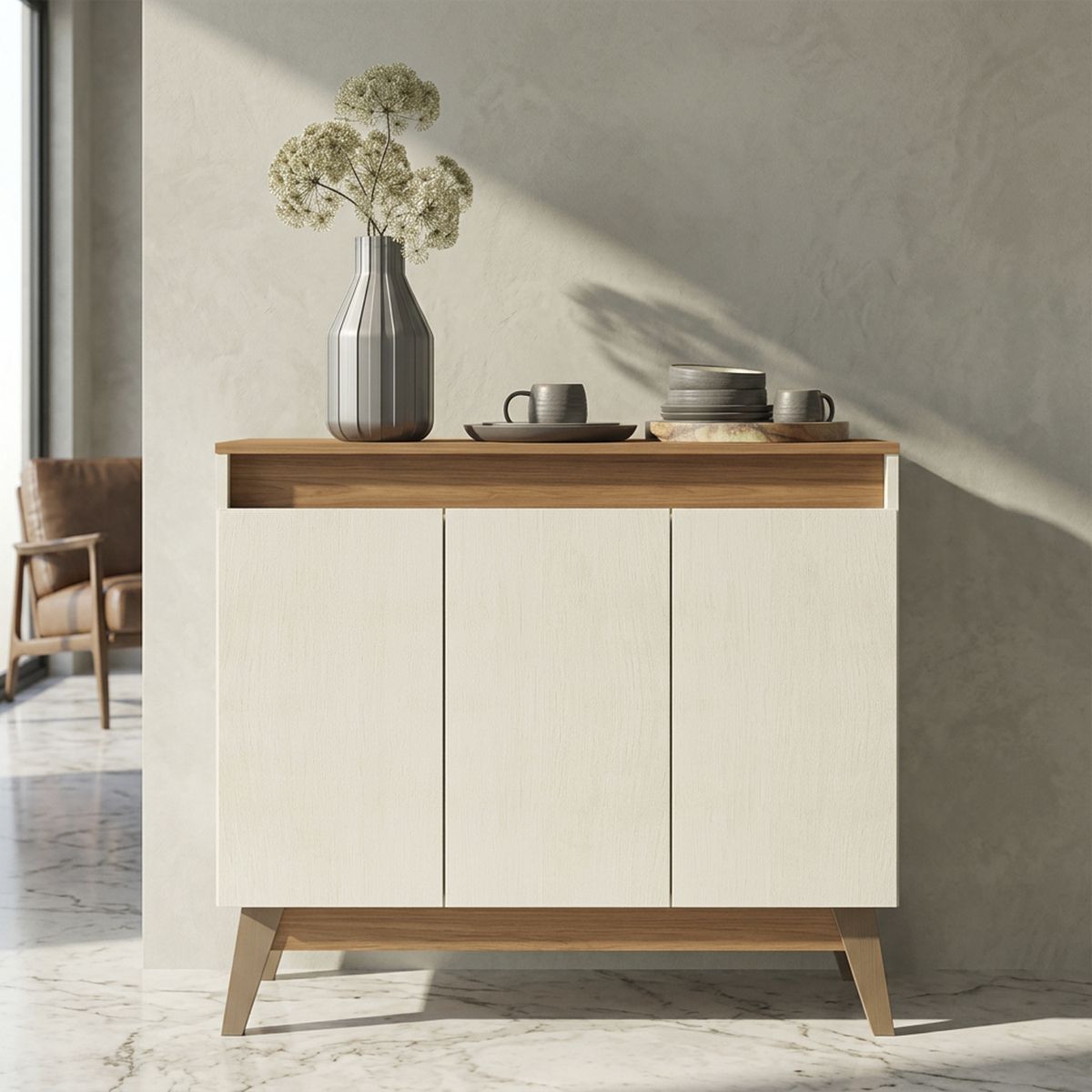 EXIT - Aparador Treviso Beige Roble 91x30x80