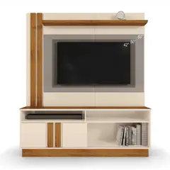 EXIT - Estante TV 60 " FORTALEZA B/N Beige Nogal 165x185x36
