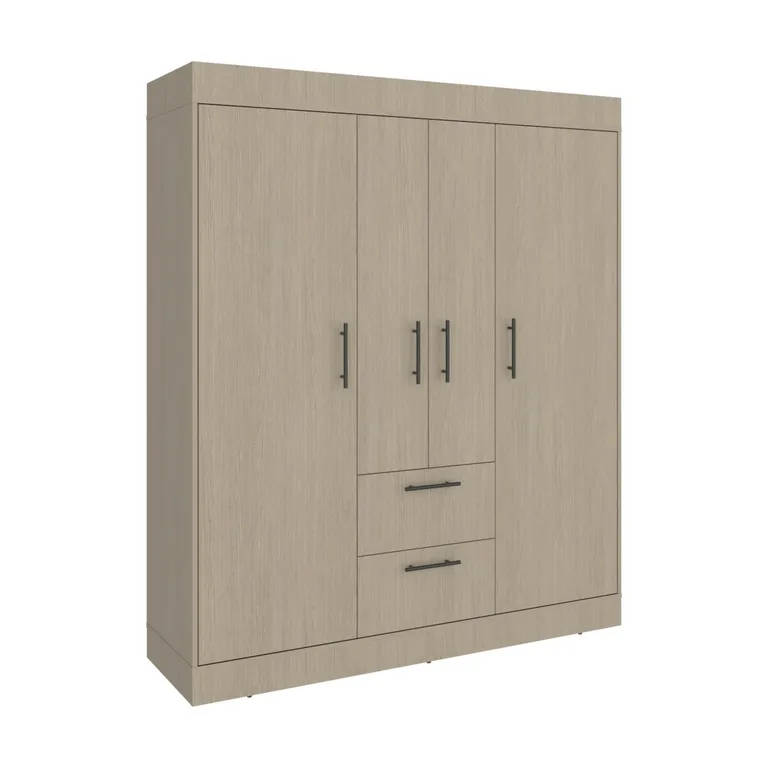 Closet 4 Puerta(s) 2 Cajón(es) 3 Repisa(s) 150.3x177.9x50.4 cm Café