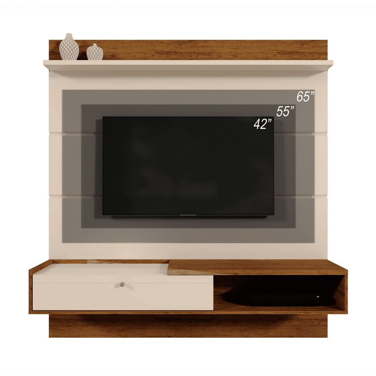 EXIT Panel Tv 65 " TRIUNFO B/N Beige Nogal 160x171x31.7