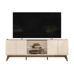 EXIT - Rack TV 75 " GUARUJA B/N Beige Nogal 200x67x35.5