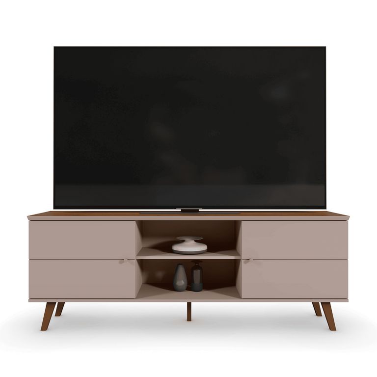 Rack TV 75 " ARACAJU G/N Gris Claro Nogal 180x64x38