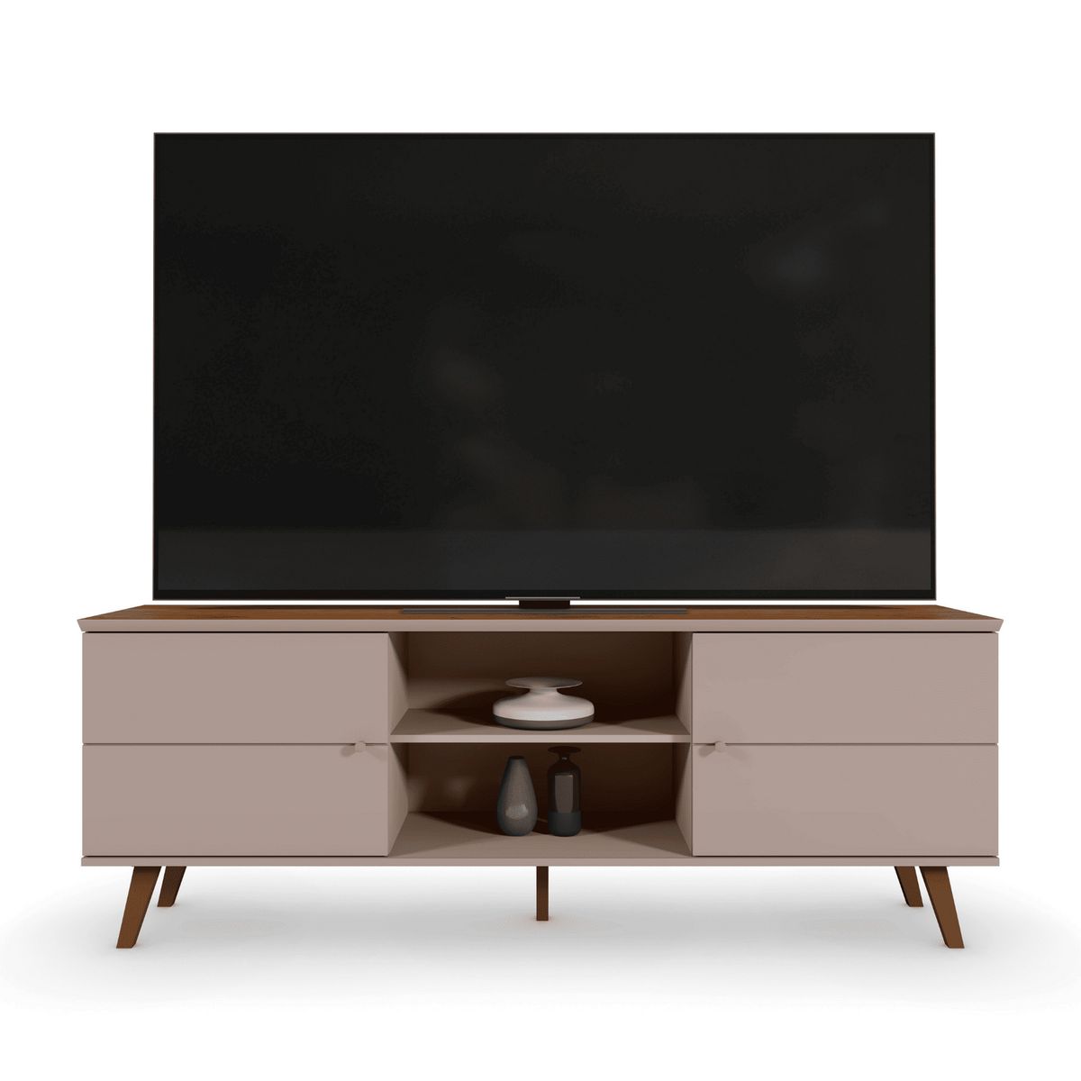 EXIT - Rack TV 75 " ARACAJU G/N Gris Claro Nogal 180x64x38
