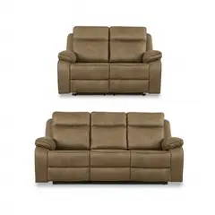 CIC - Juego de Living Reclinable 5 cuerpos Sevilla 214x100x98 cm Café
