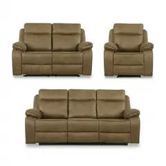 CIC - Juego de Living Reclinable 6 cuerpos Sevilla 214x100x198 cm Café