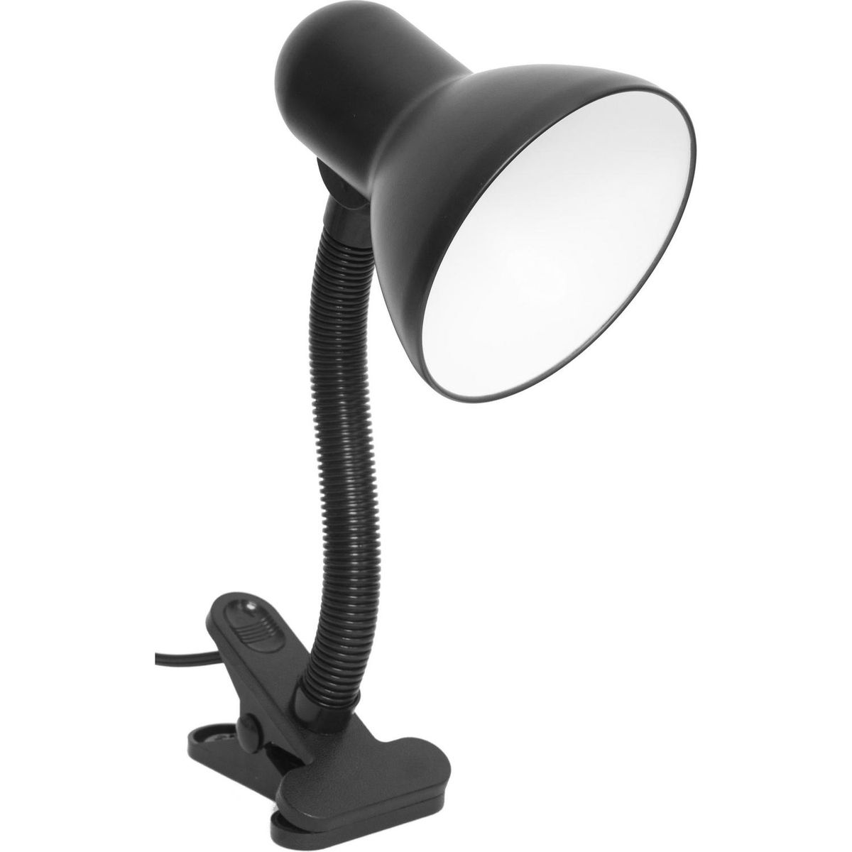 CASA BONITA - Lámpara para Leer Clip Piccola Negro 12x40cm