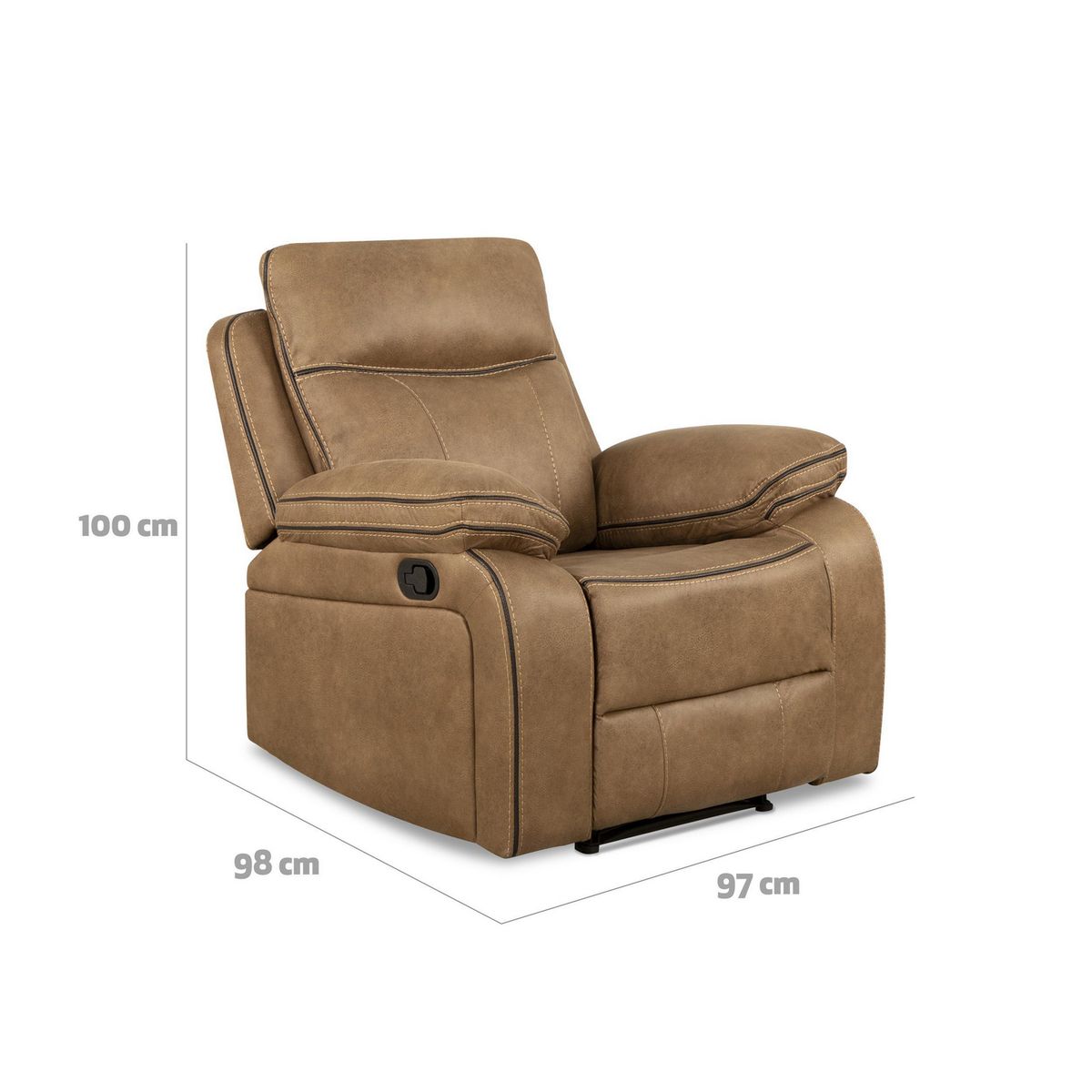 CIC - Bergere 1 cuerpo Sevilla 97x100x98 cm Café