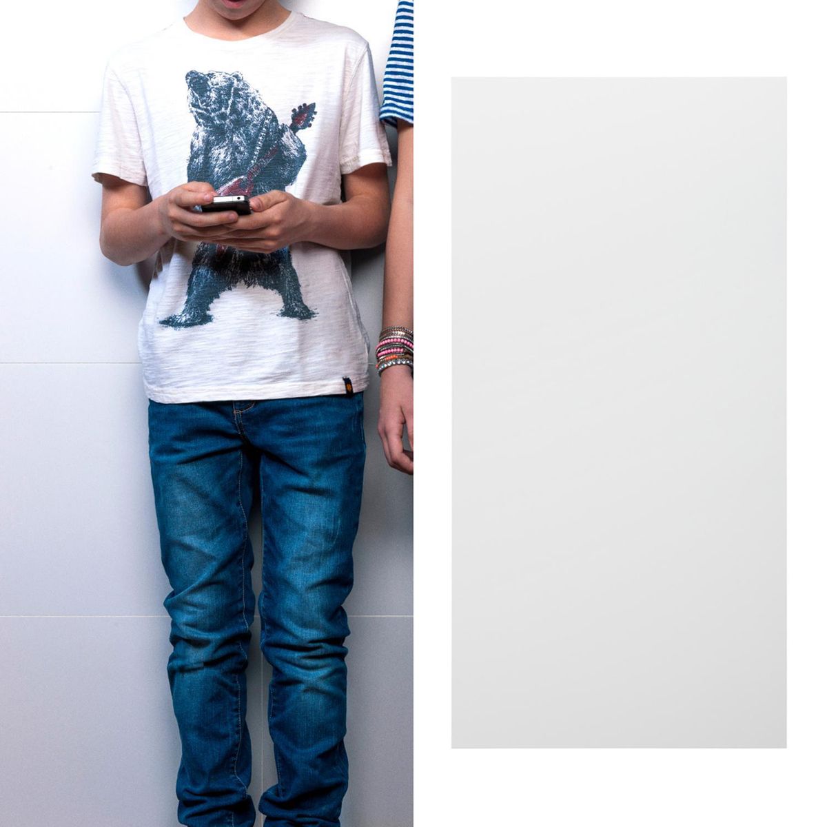 GENERICO - Cerámica 30x60 cm Blanco Satinado Rectificado Blanco 1.62 m2
