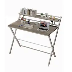 BE DESIGN - Escritorio Plegable Gris 88x93x50 cm