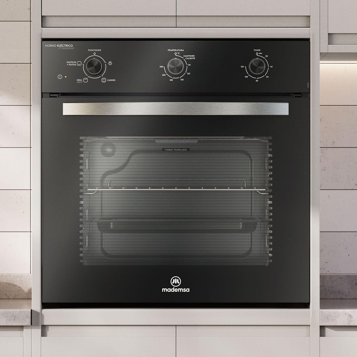 MADEMSA - Horno Análogo 52 Litros Negro OM6TB