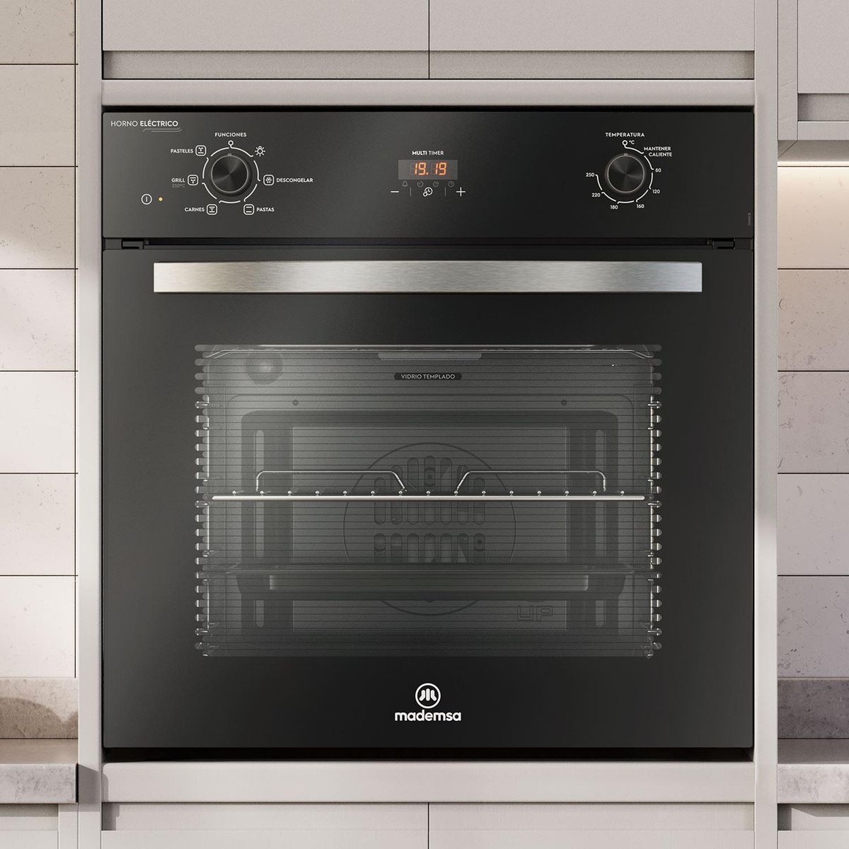 MADEMSA - Horno Digital 50 Litros Negro OM6CB