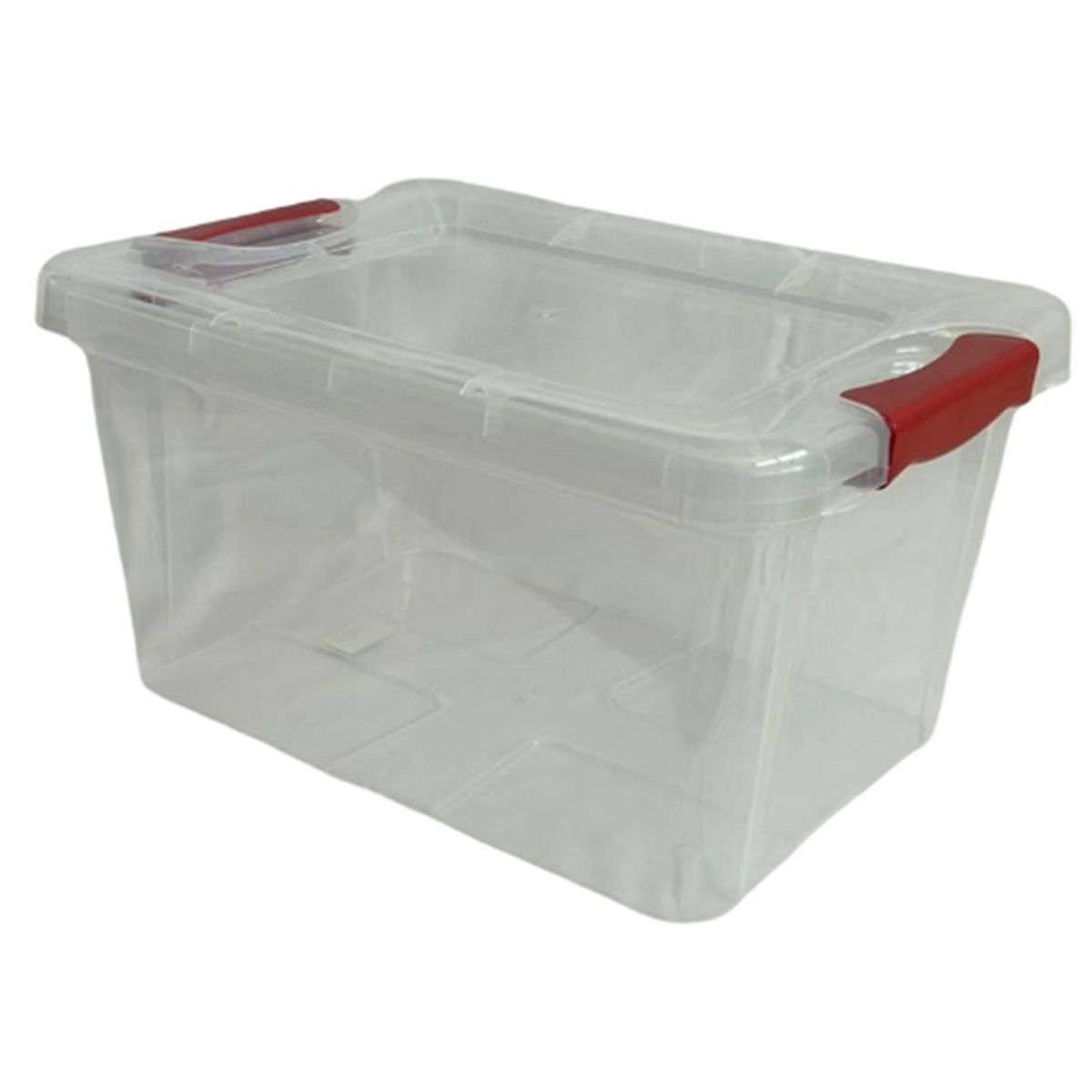 VITALY - Caja Vitalbox 27x20x37 cm 14 l Transparente/Rojo