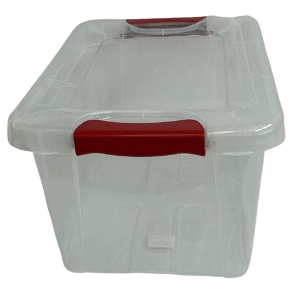 VITALY - Caja Vitalbox 27x20x37 cm 14 l Transparente/Rojo