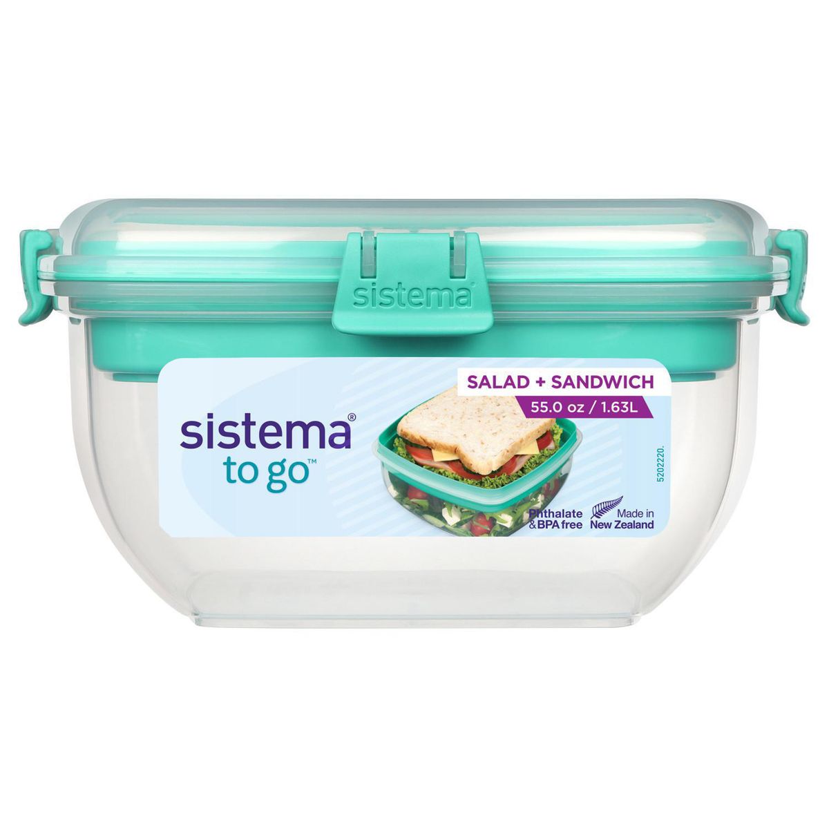 SISTEMA - Hermético Plástico 1.63 l Colores Variados