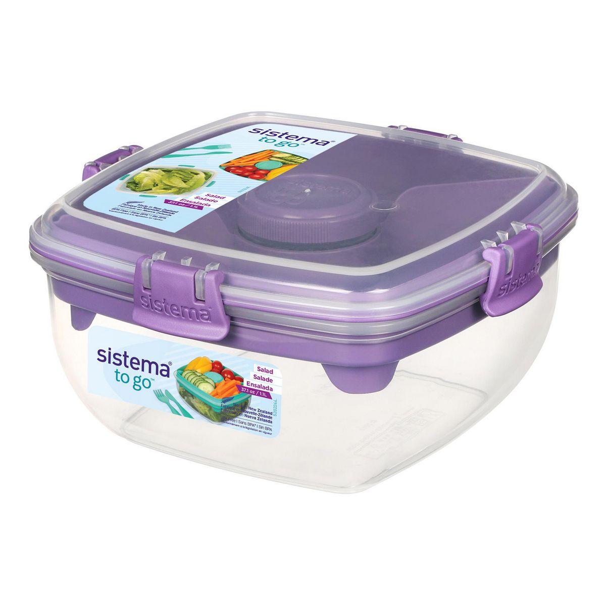 SISTEMA - Hermético Plástico 1.1 l Colores Variados