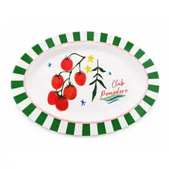 JUST HOME COLLECTION - Plato Ovalado 35.3 cm Melamina Dolce Vita Multicolor