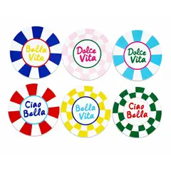 JUST HOME COLLECTION - Set 6 Posavasos Dolce Vita