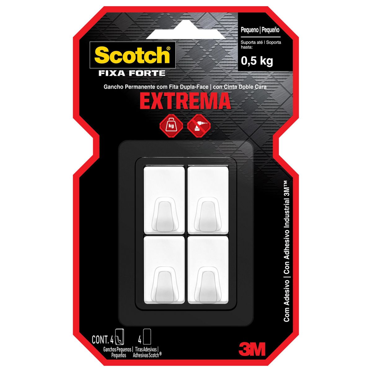SCOTCH - Gancho blanco pequeño 0,5 kg