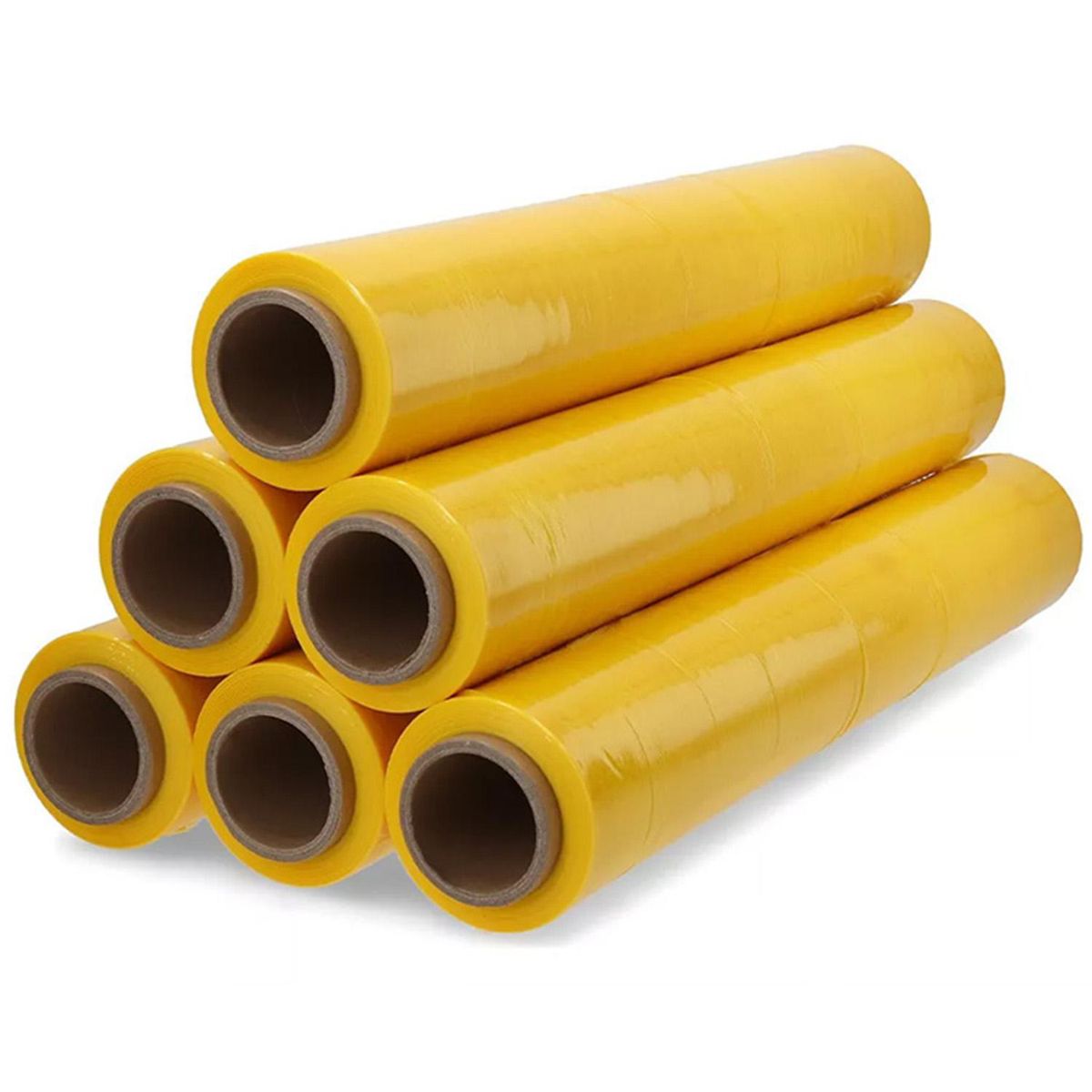 TOPEX - Rollo Stretch Film color amarillo 1,6 kg para embalaje, protección y diferenciación de carga
