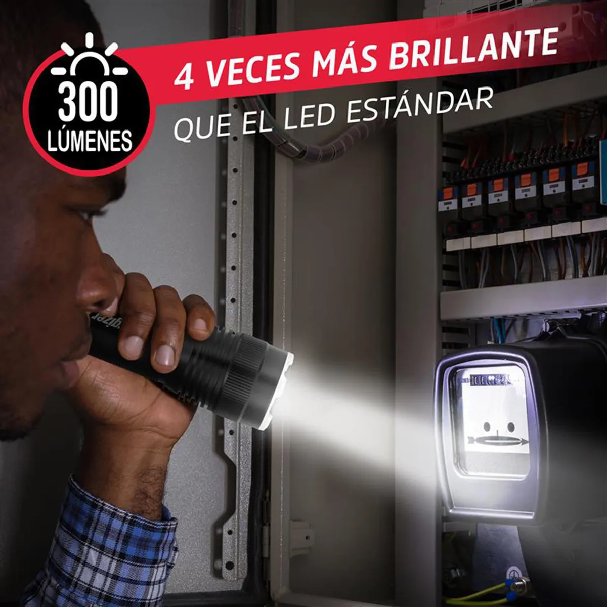 EVEREADY - Linterna Táctica Metalica