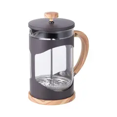 BERGNER - Cafetera Embolo Vidrio 800 ml Negro