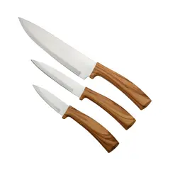 BERGNER - Set 3 Cuchillos Acero inoxidable Olivar