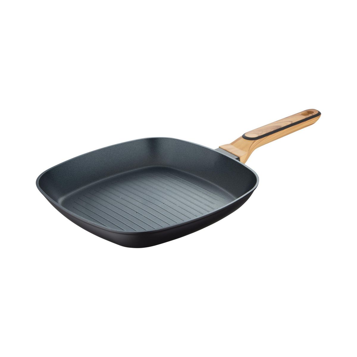 BERGNER - Sartén Grill 28 cm Aluminio forjado Negro