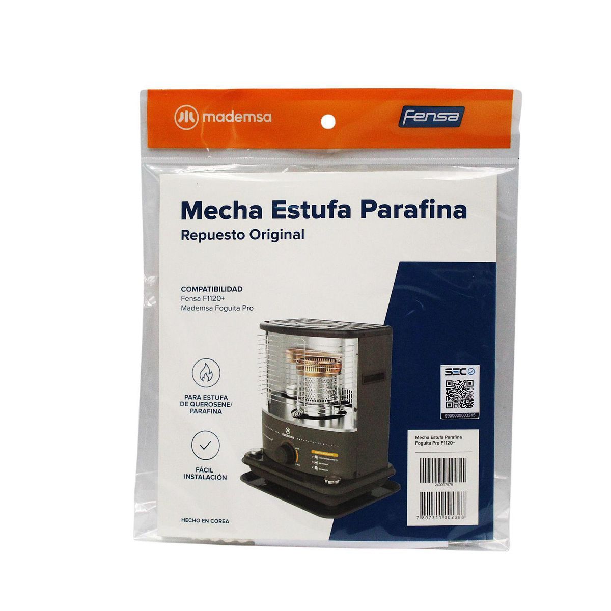 MADEMSA - Mecha Estufa Parafina Foguita Pro F 1120+