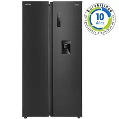 MIDEA - Refrigerador Side by Side No Frost 553 Litros Negro MDRS710FGEDXW